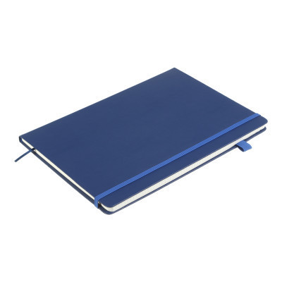 Книга записна Buromax Etalon 210x295 мм 96 аркушів в клітинку обкладинка зі штучної шкіри Синій (BM.294160-02)