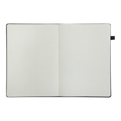Книга записна Buromax Etalon 210x295 мм 96 аркушів в клітинку обкладинка зі штучної шкіри Синій (BM.294160-02)