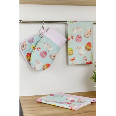 Серветка на стіл Прованс Писанка блакитна 35х45 см (4823093443921)