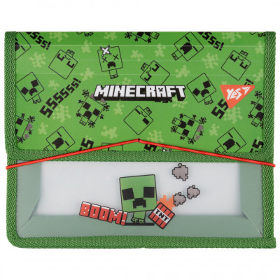Папка для зошитів Yes В5 на резинці пластикова Minecraft Creeper (492208)