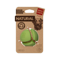 Іграшка для собак WAUDOG Fun Natural М'яч 7 см зелена (621318)