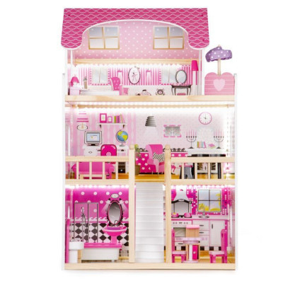 Ігровий набір Ecotoys Ляльковий будинок Residence з LED підсвіткою (HM006391)