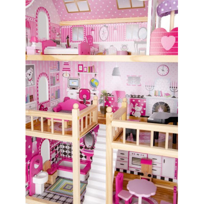 Ігровий набір Ecotoys Ляльковий будинок Residence з LED підсвіткою (HM006391)