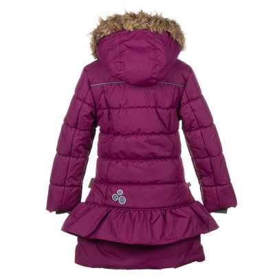 Пальто дитяче Huppa WHITNEY 12460030 бордовий 128 (4741468685830)