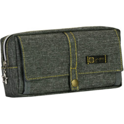 Пенал Cool For School 2 відділення Сірий (J-2628-grey)