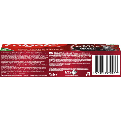 Зубна паста Colgate Max White Charcoal Optic White Відбілювальна з вугіллям 75 мл (8718951250017)