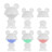 Нічник Kite Світильник LED з акумулятором Dreamy Mouse, білий (K25-315-2-1)