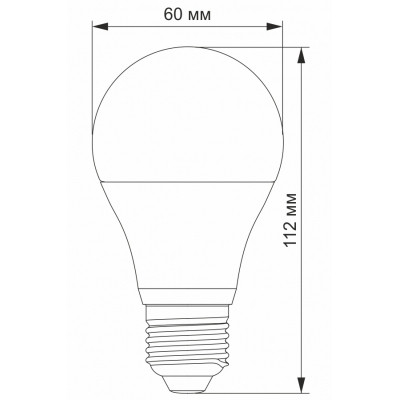 Лампочка TITANUM A60 12W E27 3000K (TLA6012273)
