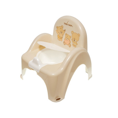 Горщик Tega Baby Teddy Bear стілець , з музикою, антиковзкий beige (PO-043-119)