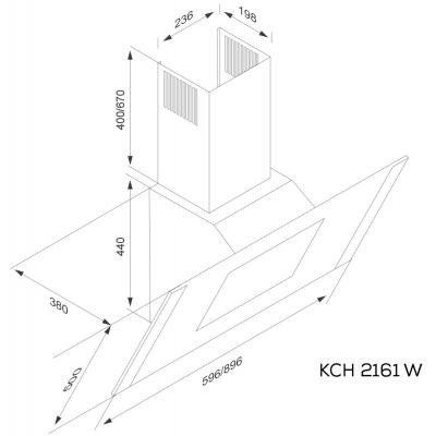 Витяжка кухонна Kernau KCH 2161 W