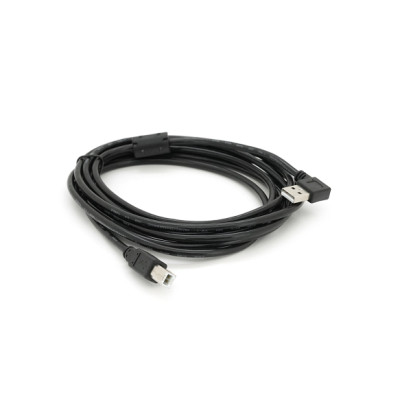 Кабель для принтера USB 2.0 AM/BM 3.0m 90° corner black Ritar (YT-AM/BM90°-3.0B)