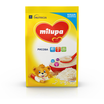 Дитяча каша Milupa Рисова молочна 210г (5900852931178)