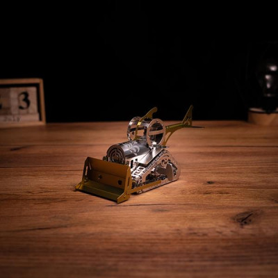 Конструктор Metal Time Колекцiйна модель Graceful CAT Бульдозер механічний двоколірний (MT073)