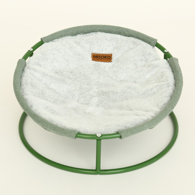 Лежак для тварин MISOKO&amp;CO Pet bed round plush 45x45x22 см light green (HOOP31837)