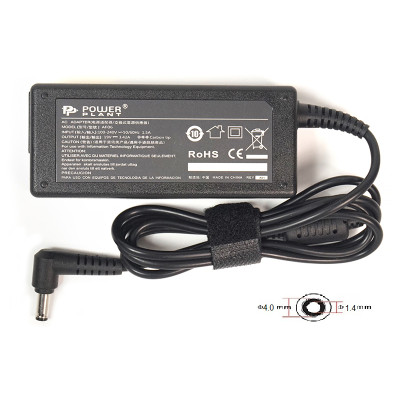 Блок живлення до ноутбуку PowerPlant ASUS 220V, 65W, 19V, 3.42A (4.0*1.35) (AS65F4014)