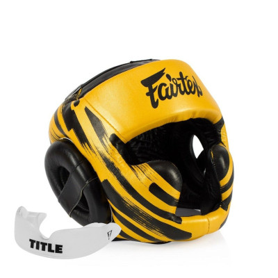 Боксерський шолом Fairtex HG16 Gold XL (HG16_XL_Gold)
