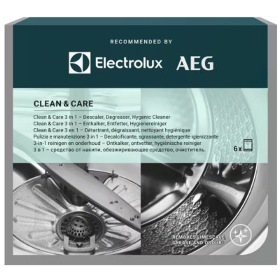 Очищувач для пральних машин Electrolux Clean &amp; Care 3 в 1 6 шт. (M2GCP601)