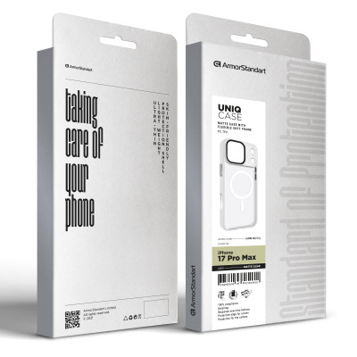 Чохол до мобільного телефона Armorstandart Uniq MagCase Apple iPhone 17 Pro Max Matte Clear (ARM86274)