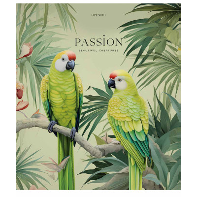 Зошит Школярик Amazing birds 96 аркушів клітинка (096-3402K)