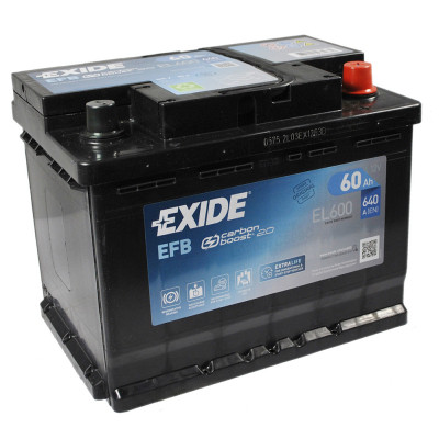 Акумулятор автомобільний EXIDE START-STOP EFB 60A (EL600)