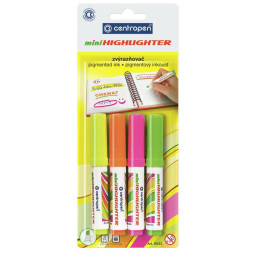 Набір маркерів Centropen Fax 8052 1-4,6 мм, chisel tip, SET 4colors (BLister) (8052/4/BL)