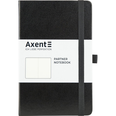 Книга записна Axent Partner 125х195 мм без лініюванням 96 аркушів Чорна (8307-01-A)