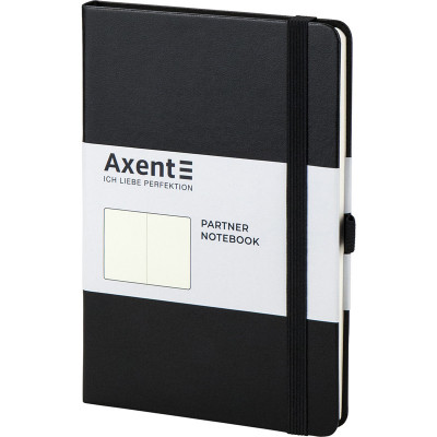 Книга записна Axent Partner 125х195 мм без лініюванням 96 аркушів Чорна (8307-01-A)
