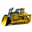 Спецтехніка Bruder великий гусеничний бульдозер CAT, М1: 16 (02452)