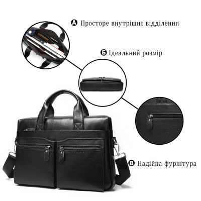 Сумка Vintage Чорна (14579)