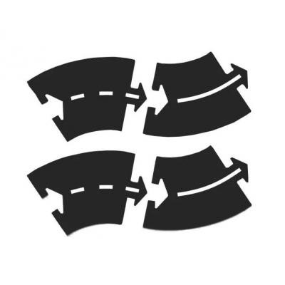 Ігровий набір Waytoplay додаткових елементів Криві ділянки 4 дорожні частини (061)