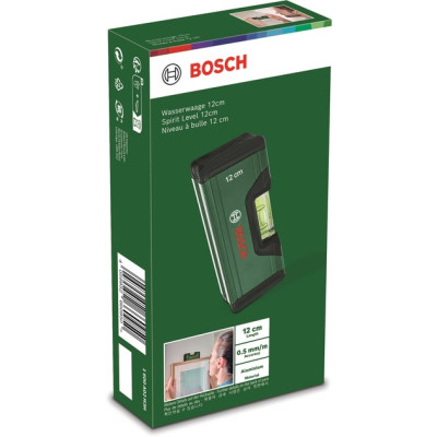 Рівень Bosch 12см, 1 капсула, алюмінієвий корпус (1.600.A02.H3H)