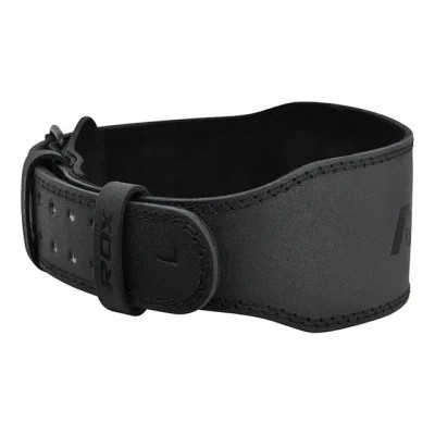 Атлетичний пояс RDX 4 шкіряний Full Black L (WBS-4FB-L)