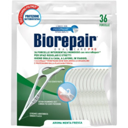 Флос-зубочистки Biorepair Насичені гідроксиапатитом 36 шт. (8017331060056)