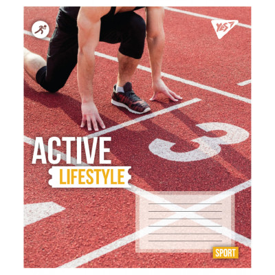 Зошит Yes Active lifestyle А5 60 аркушів клітинка (767713)