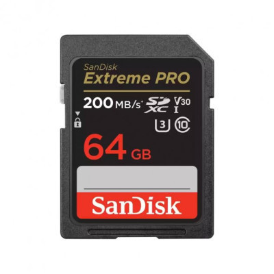Карта пам&#039;яті SanDisk 64GB SD class 10 UHS-I U3 V30 Extreme PRO (SDSDXXU-064G-GN4IN)
