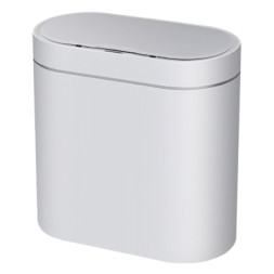 Контейнер для сміття JAH Сенсорний Овальний Білий 8 л (6601)