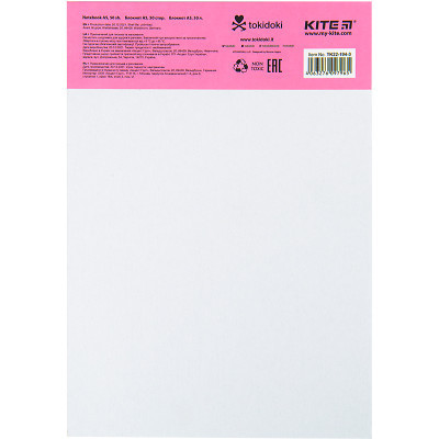 Блокнот Kite планшет tokidoki A5, 50 аркушів, клітинка (TK22-194-3)
