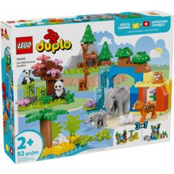 Конструктор LEGO DUPLO Town Сімейства диких тварин 3-в-1 (10446)