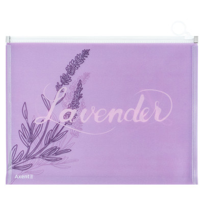 Папка на блискавці Axent zip-lock А4+ Lavender-1 (1497-36-A)