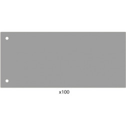 Роздільник сторінок Economix 240х105 мм , пластик, сірий, 100 шт (E30811-10)