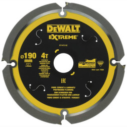 Круг відрізний DeWALT універсальний, 190x30 мм, 4 z, (FTG), 12 гр., 7000 об/хв (DT1472)