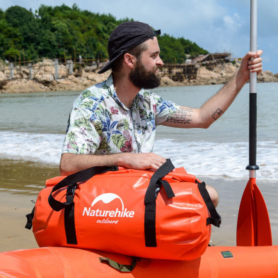 Дорожня сумка Naturehike баул водонепроникний NH20FSB03 120 л червона (6927595744345)