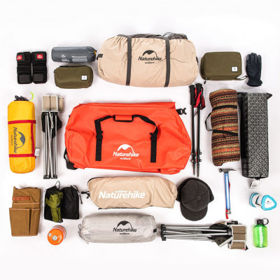 Дорожня сумка Naturehike баул водонепроникний NH20FSB03 120 л червона (6927595744345)