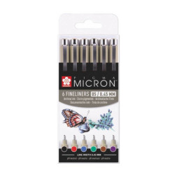 Лайнер Sakura Набір Pigma Micron 05 BASIC 6 кольорів (8712079421755)