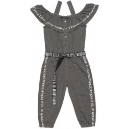 Комбінезон дитячий Blueland з оборкою (2476-140G-gray)