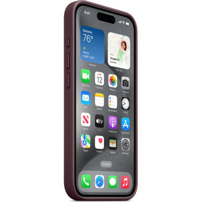 Чохол до мобільного телефона Apple iPhone 15 Pro FineWoven Case with MagSafe Mulberry (MT4L3ZM/A)