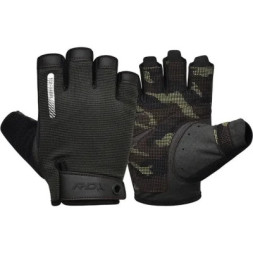 Рукавички для фітнесу RDX T2 Half Brown XL (WGA-T2HBR-XL)