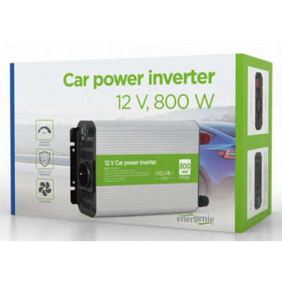 Автомобільний інвертор EnerGenie 12V/220V 800 Вт (EG-PWC800-01)