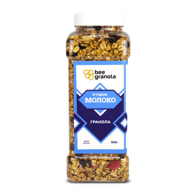 Гранола Bee Granola Молоко згущене 500 г (4820228430436)