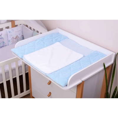 Пеленальний матрацик Верес Velour Medium blue 72х80 см (429.5)